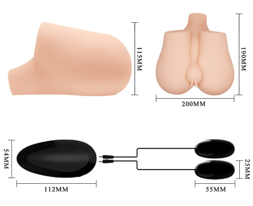 Мастурбатор ножками кверху с двойной вибрацией фото 8