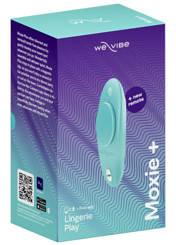 Смарт-вибростимулятор клитора We-Vibe Moxie Plus бирюзовый фото 12