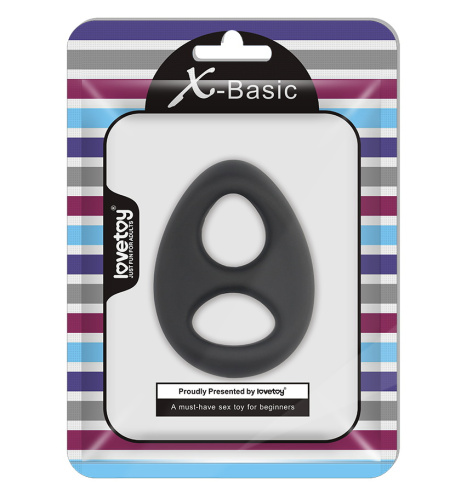 Двойное эрекционное кольцо Ultra Soft Platinum-Cure Silicone Cockring фото 10