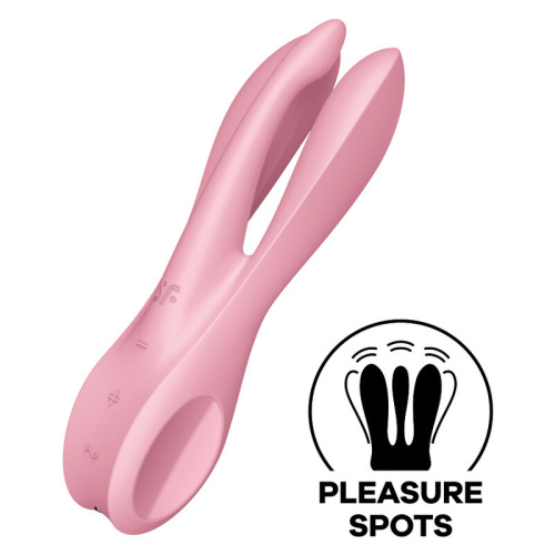 Вибростимулятор клитора и половых губ Satisfyer Threesome 1 Pink фото 2