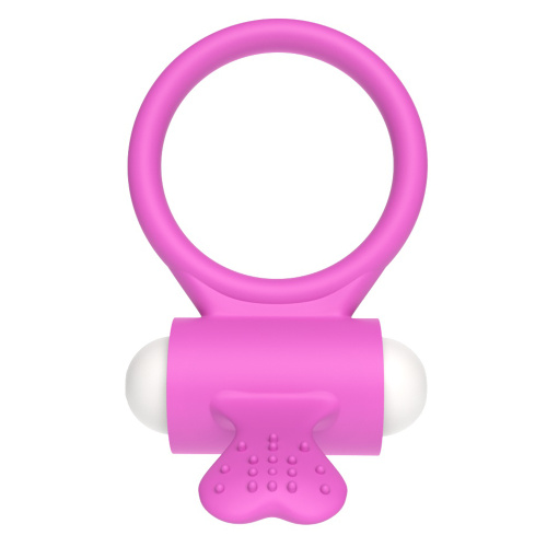 Виброкольцо пурпурное Power Heart Clit Cockring фото 2