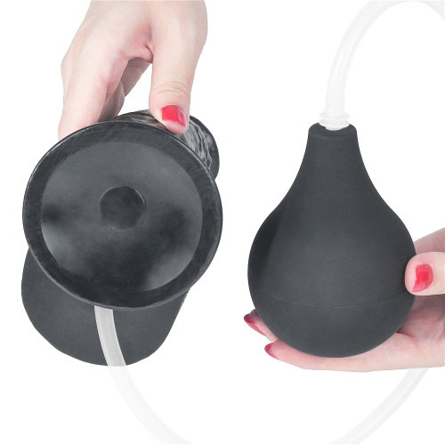 Черный фаллос с имитацией семяизвержения Lovetoy Squirt Extreme 26 см фото 5