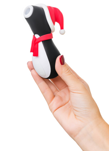 Бесконтактный стимулятор клитора Satisfyer Penguin Holiday Edition фото 3