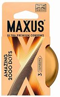 Презервативы точечные Maxus X-Edition Amazing 2000 Dots 3 шт