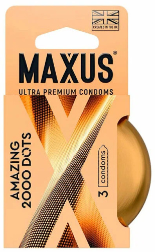 Презервативы точечные Maxus X-Edition Amazing 2000 Dots 3 шт
