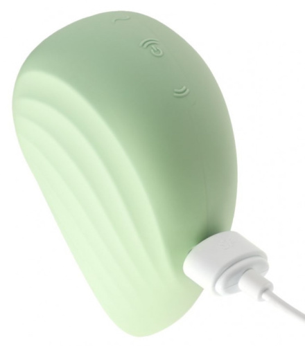 Вакуумно-волновой стимулятор с вибрацией Satisfyer Pearl Diver зеленый фото 8