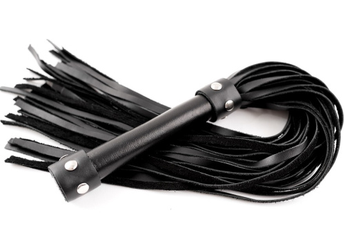 Плеть из натуральной кожи черного цвета Lady's Arsenal фото 2