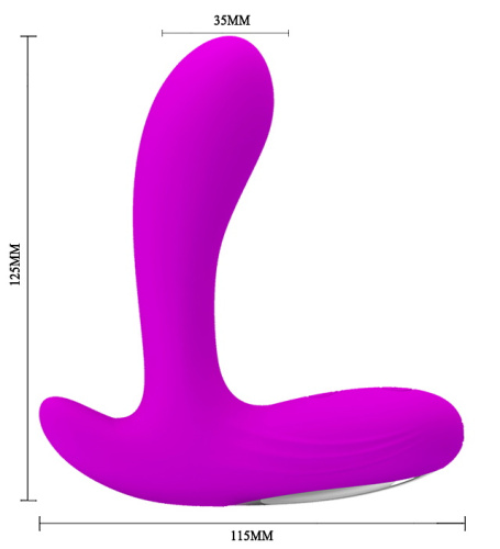 Перезаряжаемый стимулятор простаты с вибрацией Backie розовый фото 5