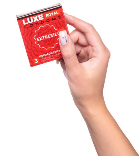 Презервативы рифленые Luxe Royal Extreme 3 шт фото 7