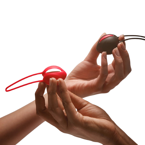 Шарик вагинальный Fun Factory Smartball Uno красно-белый фото 7