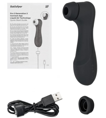Вакуумно-волновой бесконтактный стимулятор Satisfyer Pro 2 Generation 3 Black фото 10