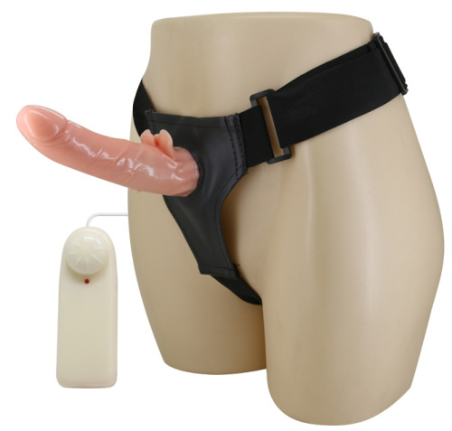 Страпон с клиторальным отростком и ротацией Ultra Harness 20 см фото 4