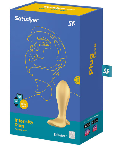 Анальная смарт-втулка с вибрацией и стимулятором промежности Satisfyer Intensity Plug Yellow фото 10