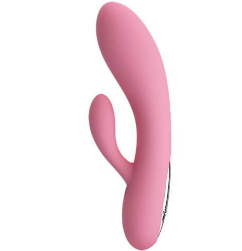 Перезаряжаемый гибкий вибратор-кролик Pretty Love Carol розовый фото 4