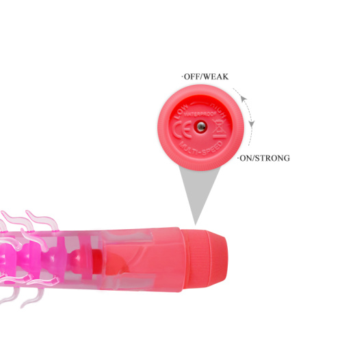 Необычный розовый вибратор с усиками и хребтом фото 3