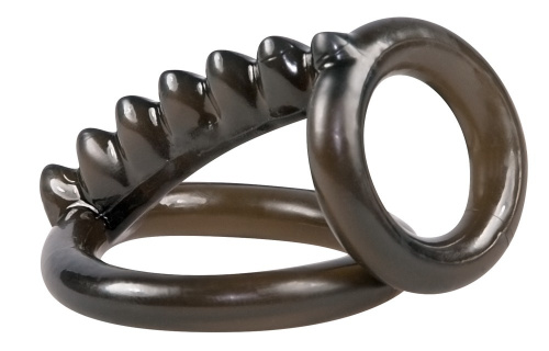 Кольцо для пениса Bad Kitty черное фото 4