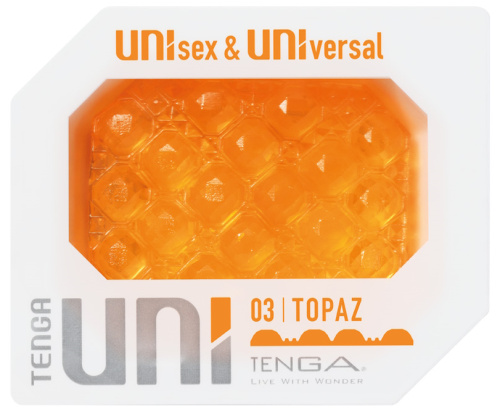 Мастурбатор Tenga Uni Topaz оранжевый фото 11