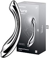 Двусторонний стальной стимулятор Satisfyer Pure Gravity 2