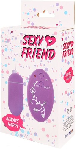 Виброяйцо с беспроводным управлением Sexy Friend фиолетовое фото 3