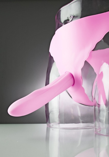 Страпон Vibe Therapy Gratify Strap Pink фото 3