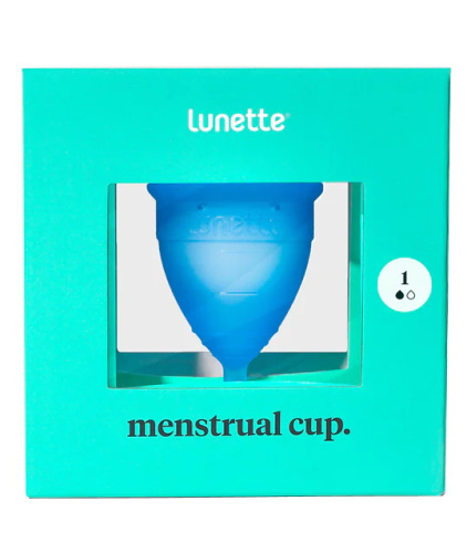 Синяя менструальная чаша Lunette Cup 25 мл фото 6