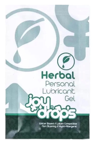 Смазка натуральная на водной основе Joydrops Herbal 5 мл, пробник