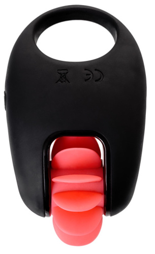 Виброкольцо Erotist Mill с ротацией, черное фото 3