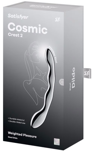 Двусторонний стальной стимулятор Satisfyer Cosmic Crest 2 фото 5