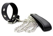 Черный поводок на пенис