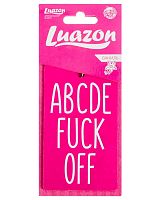 Ароматизатор в авто бумажный ABCDEFUCKOFF, аромат ваниль