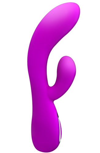 Перезаряжаемый вибратор с клиторальной стимуляцией Pretty Love Honey фото 4