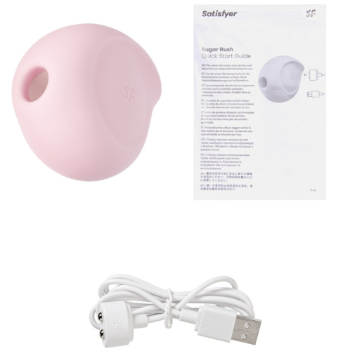 Вакуумно-волновой стимулятор с вибрацией Satisfyer Sugar Rush розовый фото 7