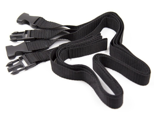 Черный комплект для бондажа к кровати фото 2