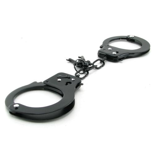 Наручники металлические черные фото 4