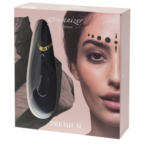 Бесконтактный вакуумно-волновой стимулятор клитора Womanizer Premium черный фото 5