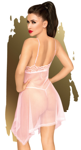 Эротический розовый бэби-долл со стрингами Penthouse Naughty Doll M/L фото 2