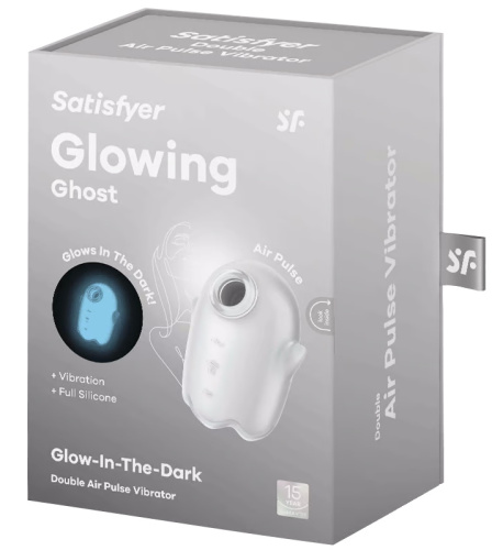 Вакуумно-волновой стимулятор с вибрацией Satisfyer Glowing Ghost фото 7