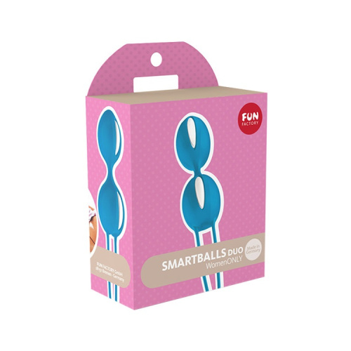 Шарики вагинальные Fun Factory Smartballs Teneo Duo голубые фото 2