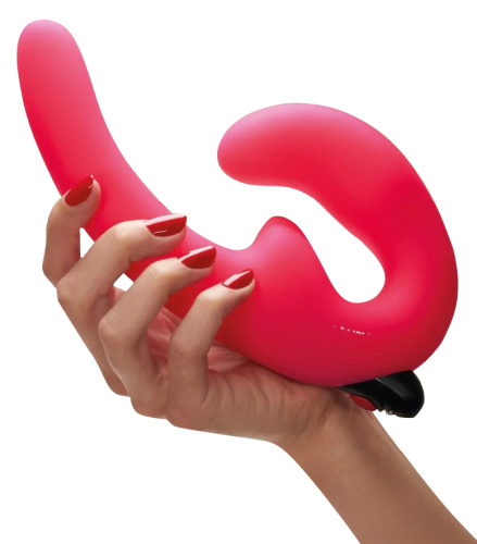 Страпон Fun Factory с вибрацией Sharevibe розовый фото 2