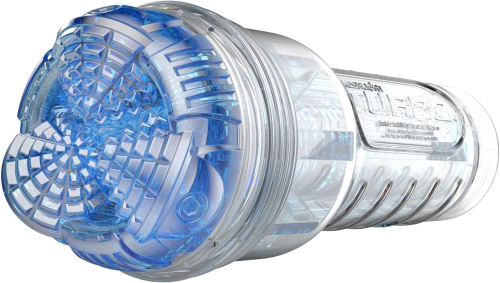 Прозрачный мастурбатор Голубой Лед Fleshlight Turbo Core фото 2