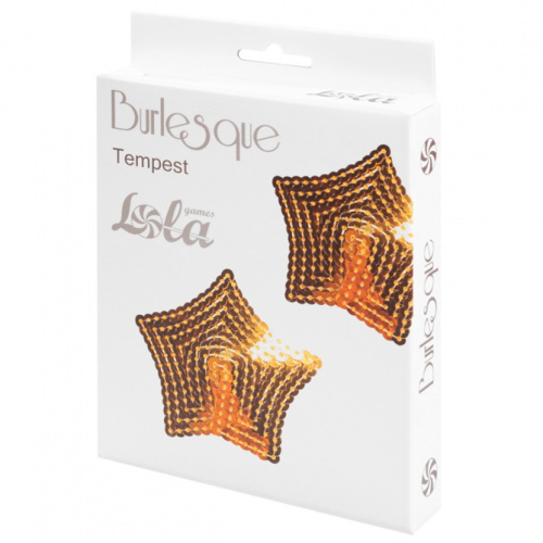 Пэстисы-звезды Burlesque Tempest золотистые фото 6