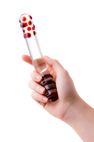 Двухсторонний роскошный фаллос из стекла фото 3