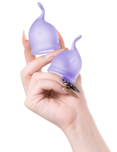 Набор менструальных чаш Satisfyer Feel Secure, лиловый фото 4