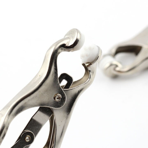 Металлические клипсы на соски с цепочками фото 3