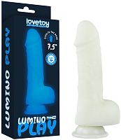 Светящийся в темноте фаллос на присоске Lumino Play Dildo 19 см