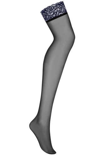 Чулки с темно-синим кружевом Drimera L/XL фото 4