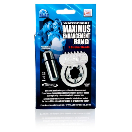 Водонепронциаемое вибрирующее кольцо Maximus фото 4