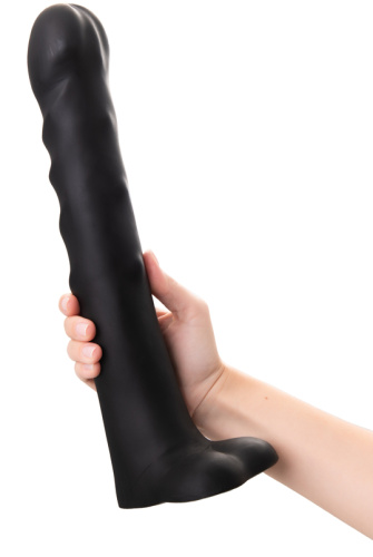 Черный фаллоимитатор-супергигант Predator Lovetoy 37 см фото 2