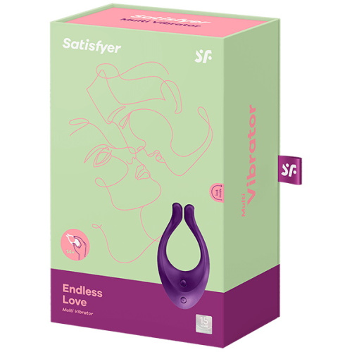 Многофункциональный вибратор для пар Satisfyer Endless Love фиолетовый фото 10