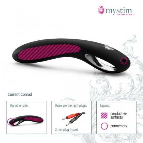 Фаллоимитатор для электростимулятора Mystim Current Conrad E-Stim Dildo фото 2